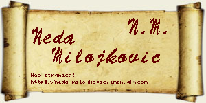 Neda Milojković vizit kartica